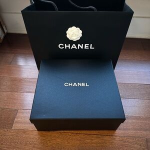 Chanel Black Box and Bag Set
